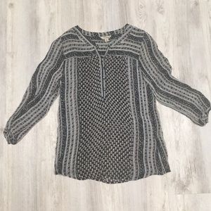 Lucky Brand Print Blouse